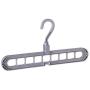 Magic Clothes Hanger,GTWCK 360 Degrees Rotating Multi-Function Nine Hole Hanger Plastic Non Slip Drying Rack for Home Bedroom (Nordic ash)
