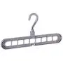 Magic Clothes Hanger,GTWCK 360 Degrees Rotating Multi-Function Nine Hole Hanger Plastic Non Slip Drying Rack for Home Bedroom (Nordic ash)