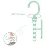 10pcs Random Color Hanger for Clothes Modern Style One Hanger Can Hold 5 Clothing Suit for Clothes Collector and Beautiful Lady Save Wardrobe Space