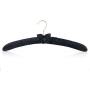 HANGERWORLD 10 Black 17inch Satin Padded Top Coat Clothes Garment Dress Hangers