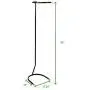 Mind Reader STANDHANG-BLK Free Standing Clothes Rack, Coat Rack, Wall Hanger Stand, Garment Rack Clothing Hanger, Space Saver, Black