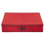 Household Essentials Red 30 inch Wreath Storage Container with Handles Green