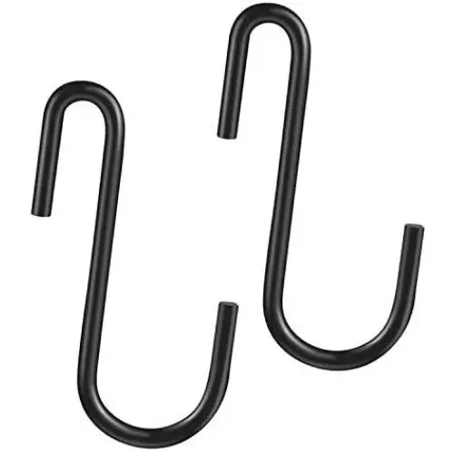 Dreecy 30 Pack S Hooks, Heavy Duty Hangers, Metal Iron Hanger S Hooks Black - for Hanging Pots and Pans, Coffee Mugs, Utensils, Clothes, Jeans, Towels in Kitchen and Closet Shelf