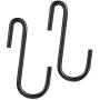 Dreecy 30 Pack S Hooks, Heavy Duty Hangers, Metal Iron Hanger S Hooks Black - for Hanging Pots and Pans, Coffee Mugs, Utensils, Clothes, Jeans, Towels in Kitchen and Closet Shelf