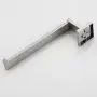 VELIMAX Premium Stainless Steel Hand Towel Holder Square Towel Ring Towel Hanger Wall Mounted for Bathroom Contemporary Style, Brushed Finish, Left Opening