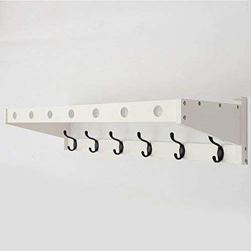 CiiBing Multifunction Coat Rack, Living Room Wall Hook Up Coat Rack Bathroom Hanger Solid Wood Coat Rack Creative Clothes Hanger 18 3078CM hat Shelves (Color : #2)