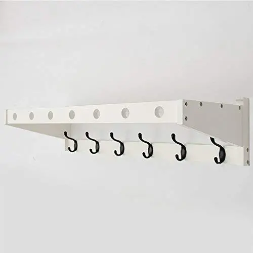 CiiBing Multifunction Coat Rack, Living Room Wall Hook Up Coat Rack Bathroom Hanger Solid Wood Coat Rack Creative Clothes Hanger 18 3078CM hat Shelves (Color : #2)