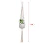 Flosky 3pcs Handmade Macrame Plant Hanger Hanging Basket Pot Holder Indoor Outdoor Rope