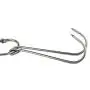TinaWood 3 PCS 9.4" Stainless Steel Double Meat Hooks Roast Duck Bacon Shop Hook BBQ Grill Hanger Cooking Tools Accessories