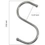 Heavy Duty S Hooks for Hanging, 30 Pack Hanging Metal Hooks, Stainless Steel S Hanging Hooks，Sturdy S Hooks for Hanging Clothes Pots Pans, Perfect for Kitchen Workshop Bathroom