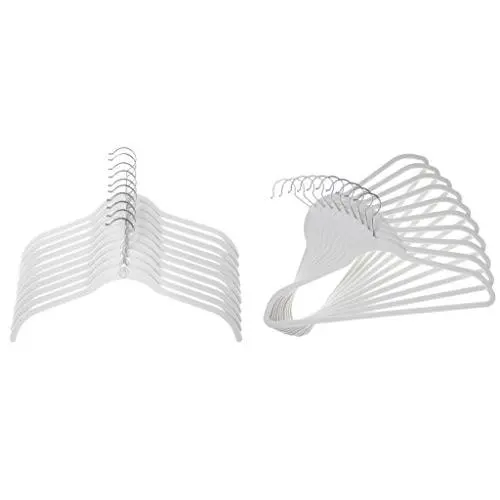Joy Mangano JHR011000 24 Pk Suit/Shirt Huggable Hangers, White Joy Mangano JHR011000 24 Pk Suit/Shirt Huggable Hangers, White
