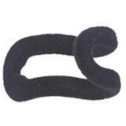DAVEVY Clothes Hanger Hook, 10 pcsCreative Mini Flocking Hook Rack Closet Organizer, Anti-Slip Cascading Coat Holder(Black)