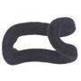 DAVEVY Clothes Hanger Hook, 10 pcsCreative Mini Flocking Hook Rack Closet Organizer, Anti-Slip Cascading Coat Holder(Black)