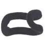 DAVEVY Clothes Hanger Hook, 10 pcsCreative Mini Flocking Hook Rack Closet Organizer, Anti-Slip Cascading Coat Holder(Black)