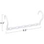 10pcs Random Color Multifunctional Hanger Magic Hanger Clothes Coat Hanger Organizer Windproof 5Hole Magic Coat Hanger
