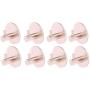 Cher9 8 Pcs Round Self Adhesive Hooks Home Kitchen Wall Door Hook Clothes Coat Bag Key Hanger Bathroom Towel Holder Storage Aluminum