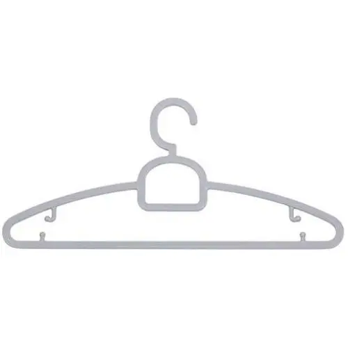 SAASNY Standard Plastic Hangers,[30 Pack] Premium Plastic Hangers with Tie Bar - Heavy Duty -Space Saving & Non Slip - Plastic Suit Hangers,Clothes Hanger (Grey) for Drying and Storage