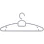SAASNY Standard Plastic Hangers,[5 Pack] Premium Plastic Hangers with Tie Bar - Heavy Duty -Space Saving & Non Slip - Plastic Suit Hangers,Clothes Hanger (Grey) for Drying and Storage