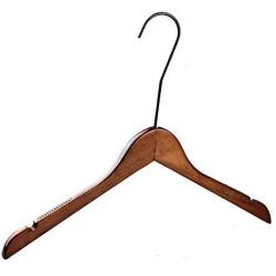 Iddefee Clothes Hanger Pack of 10 Heavy Duty Wood Hangers Dresses Suit Coat Jacket Hangers with Extra Height Hook for Closet Multifunctional Hanger Pants Hangers (Color : Retro, Size : 4030.51.2cm)