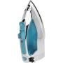 “Sunbeam Steammaster Steam Iron | 1400 Watt Large Anti-Drip Nonstick Stainless Steel Iron with Steam Control and Retractable Cord, Chrome/Blue”.