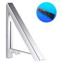 RedSum Retractable Clothes Drying Rack - Easy Installation Wall Mounted or Nail Free Collapsible Clothes Hanger Rack Space Saving Hanging Racks for Laundry Room Organization,Aluminum (Silver)