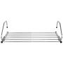 SUIXINSUOYU Stainless Steel Folding Clothes Rack,Window Sills Foldable Clothes Hangers Window Drying Rack Drying Sun Terrace Indoor Shoes Drying Clothes Rack-A