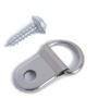 EDCarrying 100 Pack Heavy Duty D Ring Picture Hangers with Screws Single Hole PH-1 (Silver)