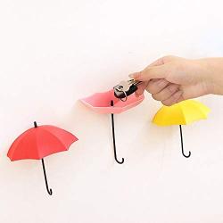 Hot Sale!DEESEE(TM)????????3pcs/set Cute Umbrella Wall Mount Key Holder Wall Hook Hanger Organizer Durable