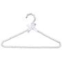 5pcs Random Color Clothes Hanger Plastic Pearl, Closet Space Saver Clothes Dress Coat Storage Rack