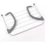 Xigeapg Portable Foldable Drying Rack Clothes Punch Free Hanger Winter Heating Radiator Balcony Clothes Hanger 52X16X34.5Cm