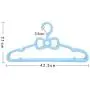 SAASNY Standard Hangers Plastic Hangers,Plastic Hangers 28 Pack Coat Hangers Standard Hangers for Clothes Slim and Space Saving Notched Hangers(Blue) for Drying and Storage