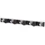 Togu Mop and Broom Holder Wall Mounted 4 Position Storage Rack with 5 Aluminum Hooks Holds up to 9 Tools Utility Weatherproof Holder for Garage Storage Systems Broom Organizer,Black Togu Mop and Broom Holder Wall Mounted 4 Position Storage Rack with 5 Aluminum Hooks Holds up to 9 Tools Utility Weatherproof Holder for Garage Storage Systems Broom Organizer,Black
