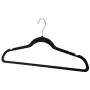 20pcs Non-Slip Flocked Velvet Huggable Hangers,Clothes Hangers Shirts Sweaters Dress Hanger Hook Drying Rack (Black) 20pcs Non-Slip Flocked Velvet Huggable Hangers,Clothes Hangers Shirts Sweaters Dress Hanger Hook Drying Rack (Black)