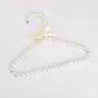 Baoblaze 12Pcs Hanger Hanging For Kids Clothes Children Space Save Plastic Pearl Baby ( White )