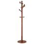 MG Coat Hooks Clothes hanger floor solid wood coat rack floor bedroom hanger single pole vertical shelf simple imported environmentally friendly solid wood Dimensions: D: 400mm, H: 1800mm (Color : A)