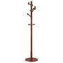 MG Coat Hooks Clothes hanger floor solid wood coat rack floor bedroom hanger single pole vertical shelf simple imported environmentally friendly solid wood Dimensions: D: 400mm, H: 1800mm (Color : A)