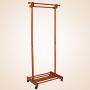 Simple Hanger Solid Wood Coat Rack Clothes Rack Hanger, Honey Color, Brown, 60cm45cm155cm Haiming (Color : Honey Color)
