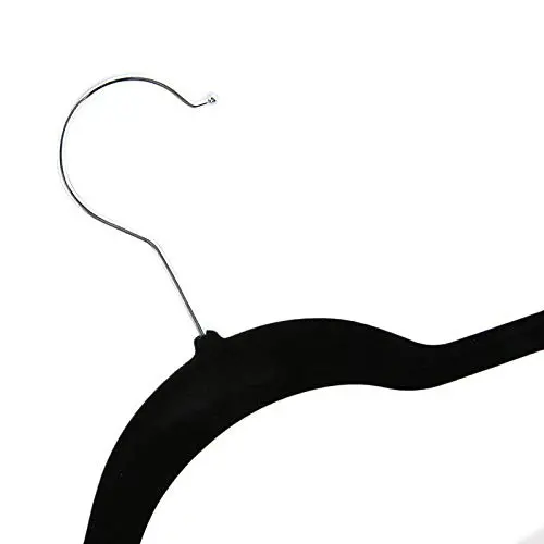 Basic-center 100PCS New Home Indoor Bedroom Wardrobe Shop Non Slip Velvet Clothes Suit/Shirt/Pants Hangers Space Saving Black Compact Durable Long Lasting Portable Basic-center 100PCS New Home Indoor Bedroom Wardrobe Shop Non Slip Velvet Clothes Suit/Shirt/Pants Hangers Space Saving Black Compact Durable Long Lasting Portable