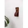 Small Leather Wall Hook, minimal wall hanging strap towel hook rack wall leather loop strap for scarf hook storage hanger towel holder coat hooks decorative