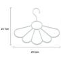 5pcs Random Color Nordic Clothes Hangers Multifunction Baby Hanger Scarf Hangers Frame Petal Tie Belt Storage Organizer Rack