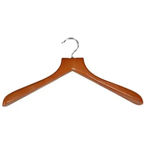 Pillowtex Cherry Finish Closet Clothes Hangers - Set of 5