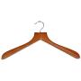 Pillowtex Cherry Finish Closet Clothes Hangers - Set of 5