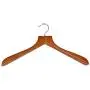 Pillowtex Cherry Finish Closet Clothes Hangers - Set of 5