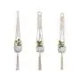 Flosky 3pcs/Set Macrame Plant Hanger Indoor Outdoor Hanging Basket Flower Pots Rope Net Flosky 3pcs/Set Macrame Plant Hanger Indoor Outdoor Hanging Basket Flower Pots Rope Net