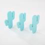 yanQxIzbiu Premium Wall Hooks,Nordic Style Wooden Cactus Wall Mount Hook, Clothes Scarf Storage Hanger Holder Blue