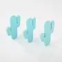yanQxIzbiu Premium Wall Hooks,Nordic Style Wooden Cactus Wall Mount Hook, Clothes Scarf Storage Hanger Holder Blue