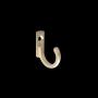 TOPBATHY 20PCS Single Coat Hooks Mini Size Wall Mounted Cloth Hanger for Coats Hats Towels Keys (Golden)