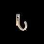 TOPBATHY 20PCS Single Coat Hooks Mini Size Wall Mounted Cloth Hanger for Coats Hats Towels Keys (Golden)