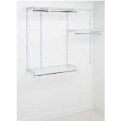 Rubbermaid Configurations Custom Closet Starter Kit, White, 3-6 Foot, FG3E2402WHT