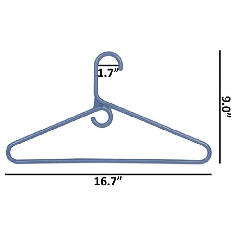 Neaties American Made Steel Blue Super Heavy Duty Plastic Hangers, Plastic  Clothes Hangers Ideal for Everyday